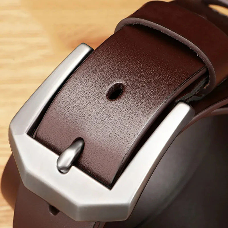 Ceinture en denim polyvalente pour homme, style décontracté chic