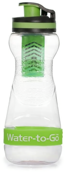 WatertoGo 50cL Water Purification Filter Bottle Removes Contaminants by 99.9%