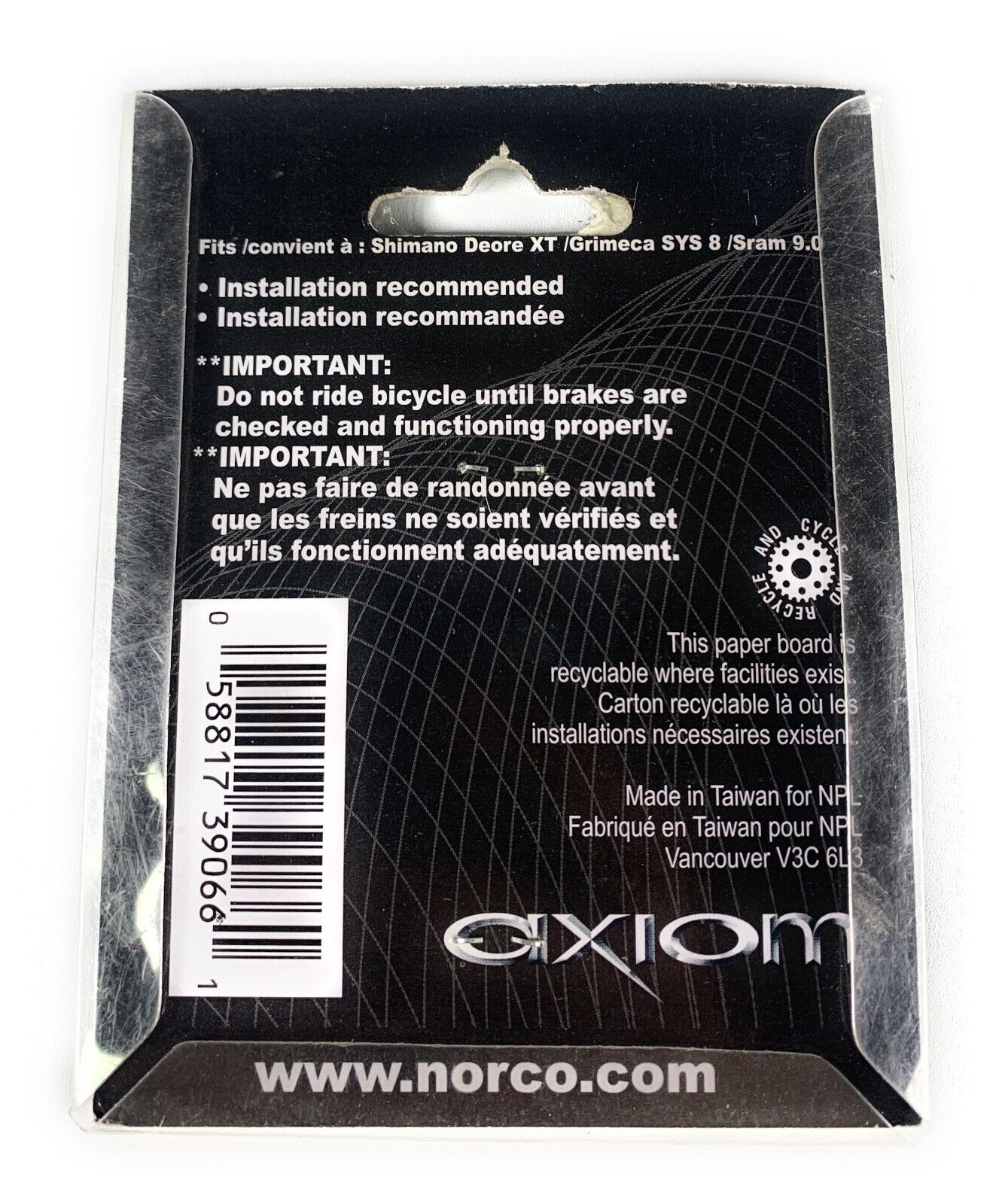 Axiom Metalllic Disc Brake Pads For Shimano Deore XT (4 POT)