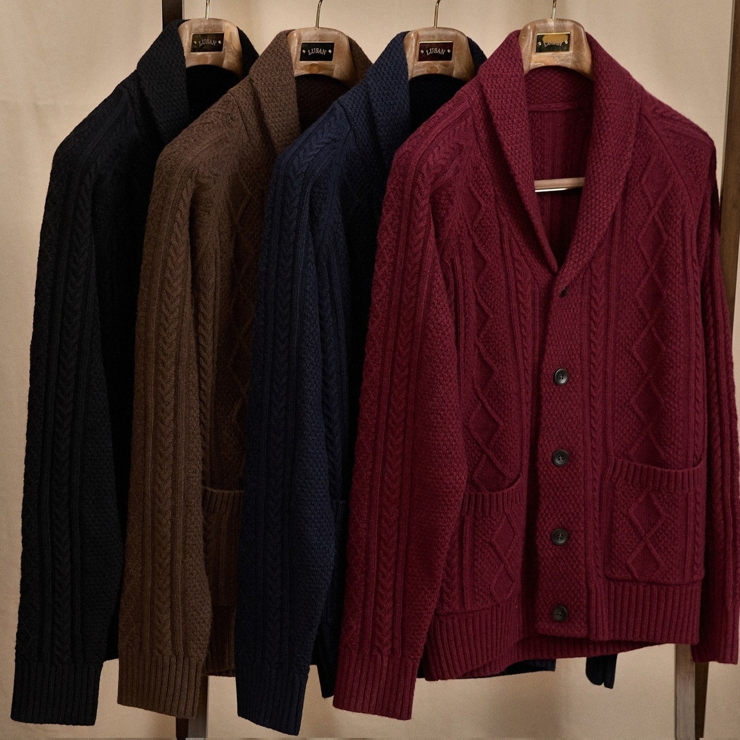 Thickened Casual Loose-fitting Solid-color Knit Base Top