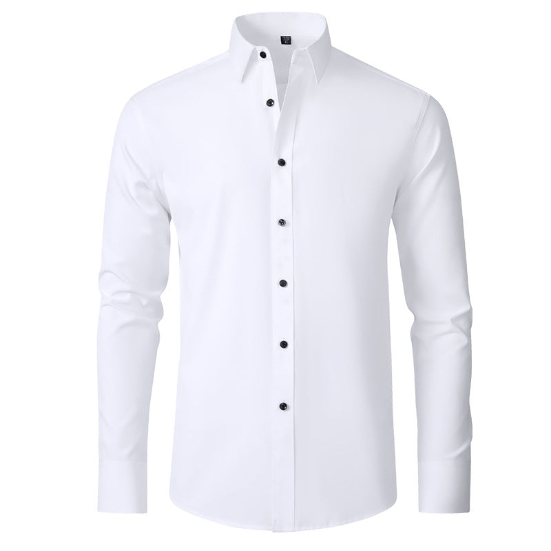 Chemise homme légère, extensible dans les quatre sens et infroissable, sans repassage