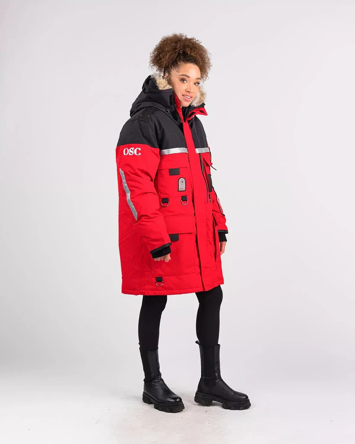 Outdoor Survival Canada OSC Mission Parka Unisex -60°C Down Parka RED Medium - ON DISPLAY