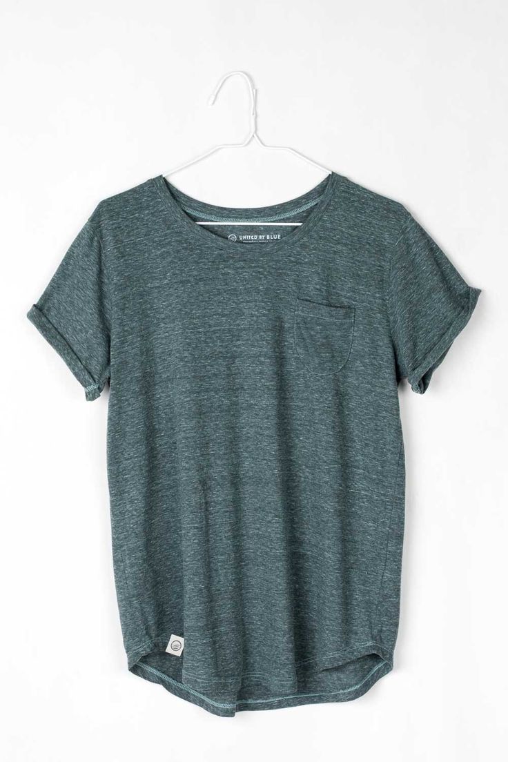 United By Blue Womens Standard Pocket Organic Cotton & Recycled Poly Shirts