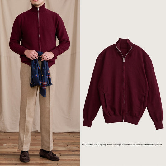 Veste de ville en maille légère et ajustée, en laine mélangée