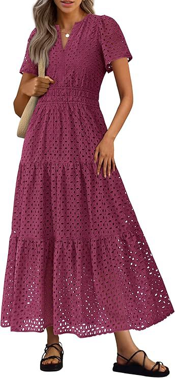 Women's Long Flowing Beach Vacation Dress