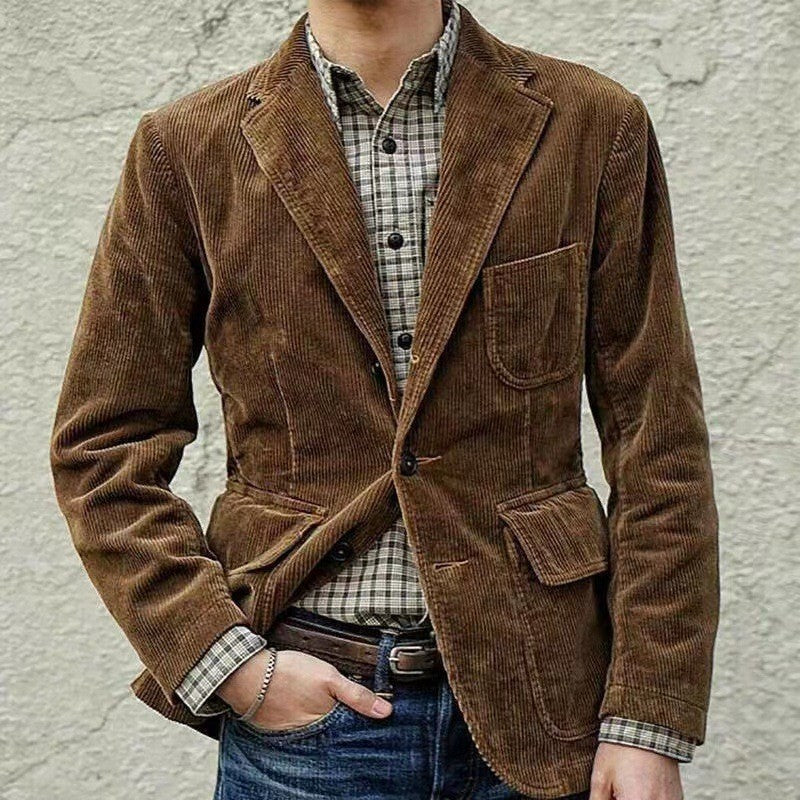 Costume pour homme au style rétro minimaliste et tendance