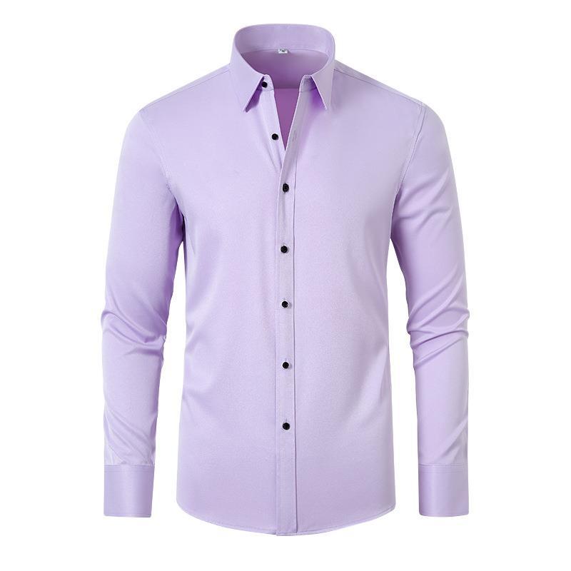 Chemise homme légère, extensible dans les quatre sens et infroissable, sans repassage