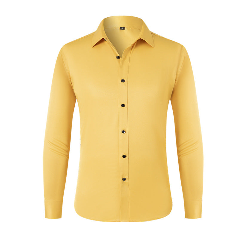 Chemise homme légère, extensible dans les quatre sens et infroissable, sans repassage