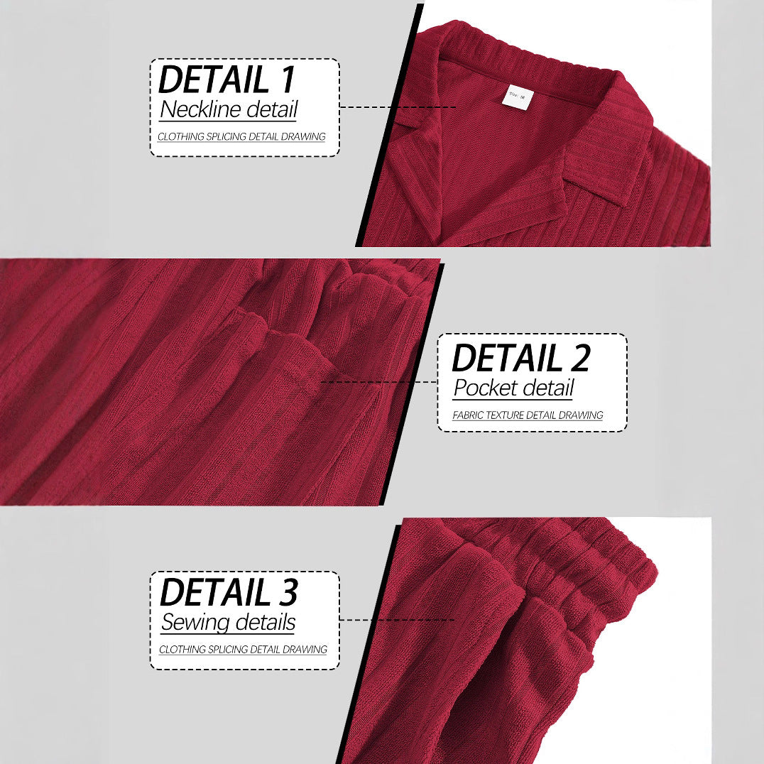 Ensemble chemise boutonnée décontractée et short pour homme