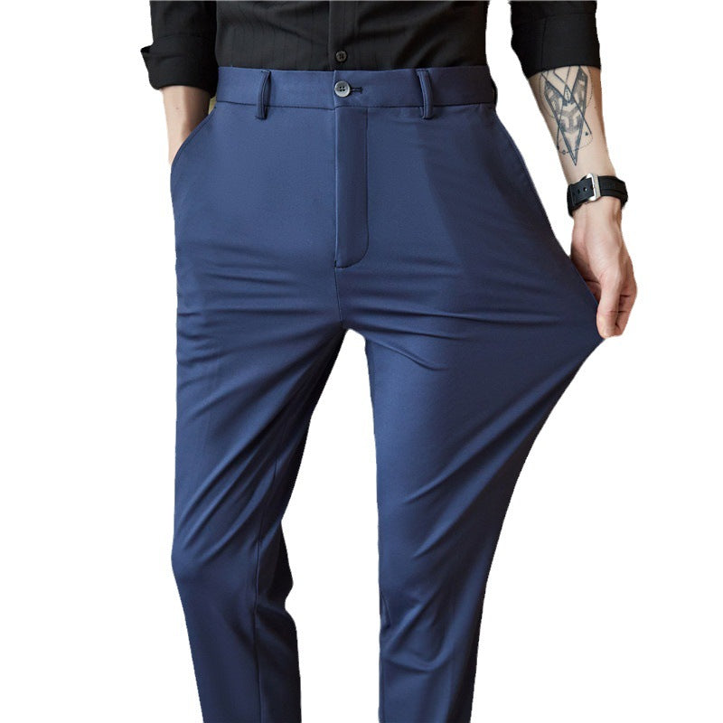 Mens Casual Solid-color Slim-fit Pants - O'Callaghan Group