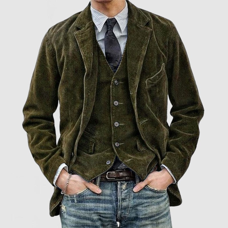 Costume pour homme au style rétro minimaliste et tendance