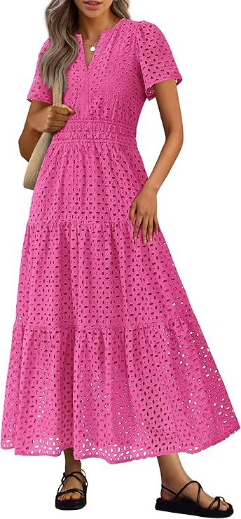 Women's Long Flowing Beach Vacation Dress