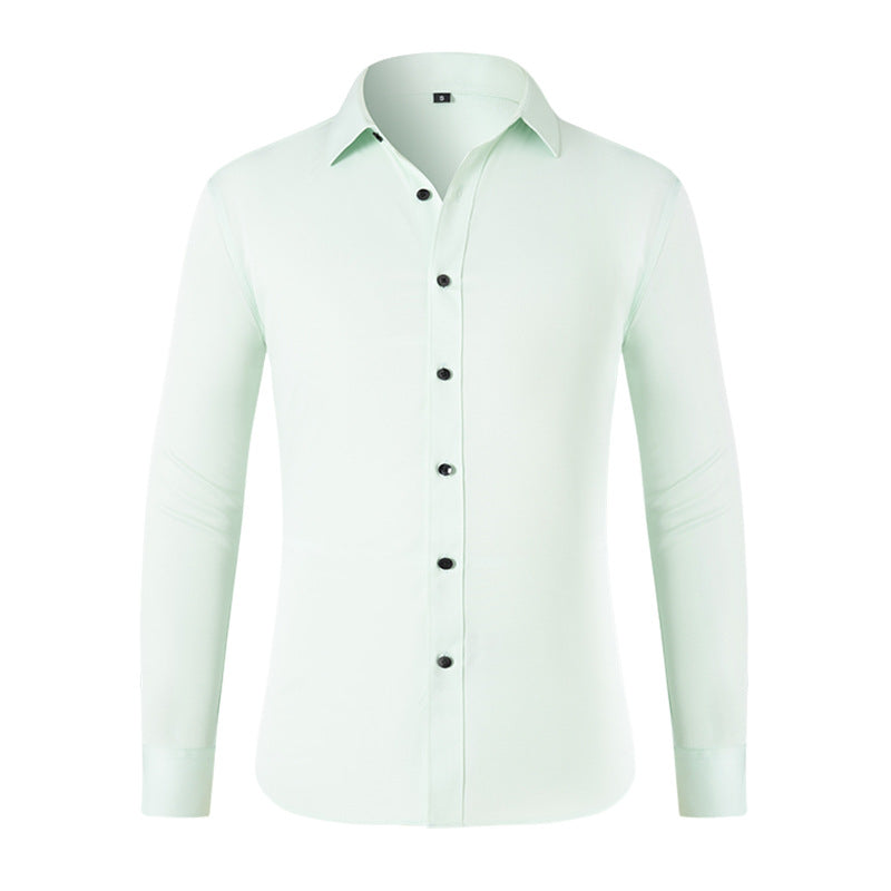 Chemise homme légère, extensible dans les quatre sens et infroissable, sans repassage