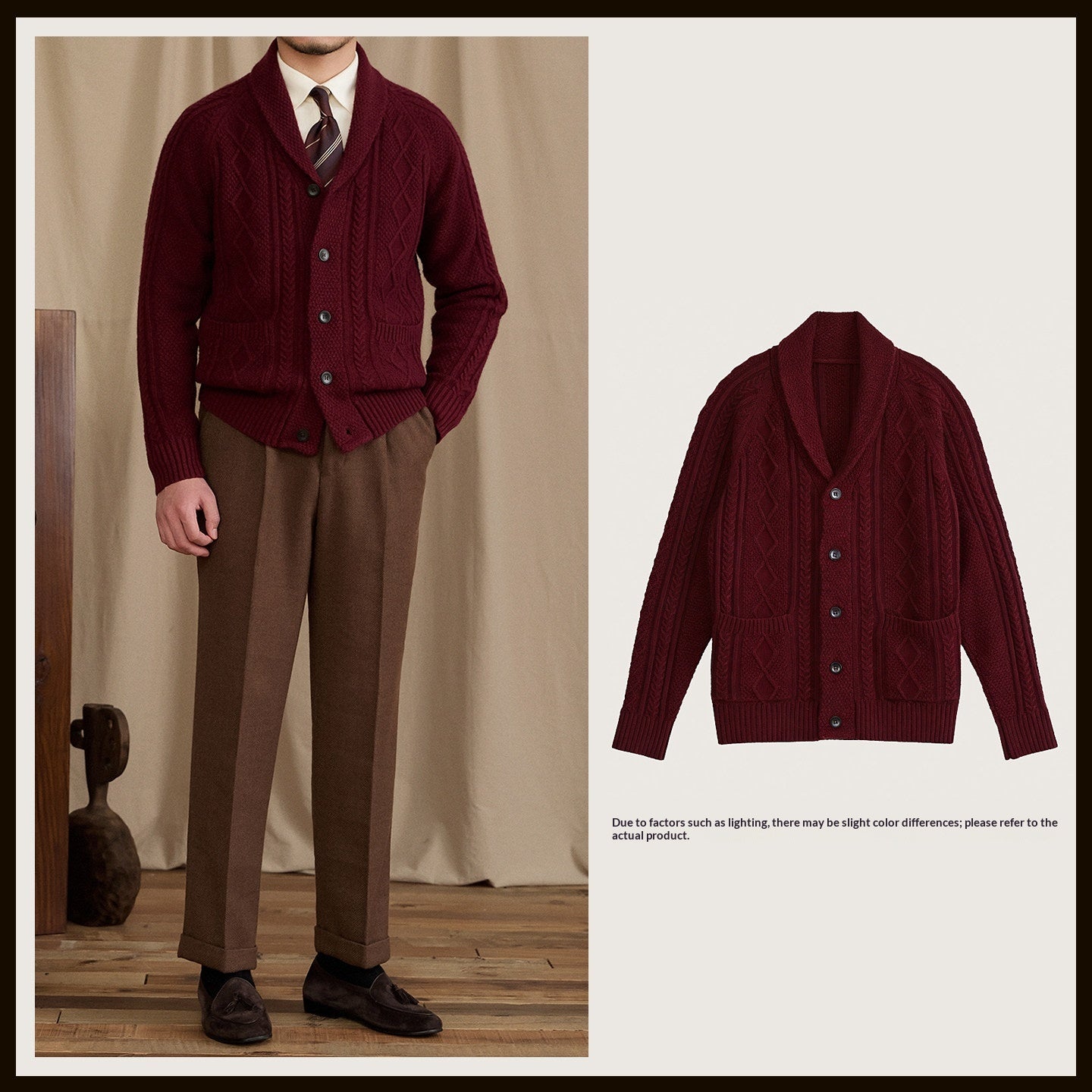 Thickened Casual Loose-fitting Solid-color Knit Base Top