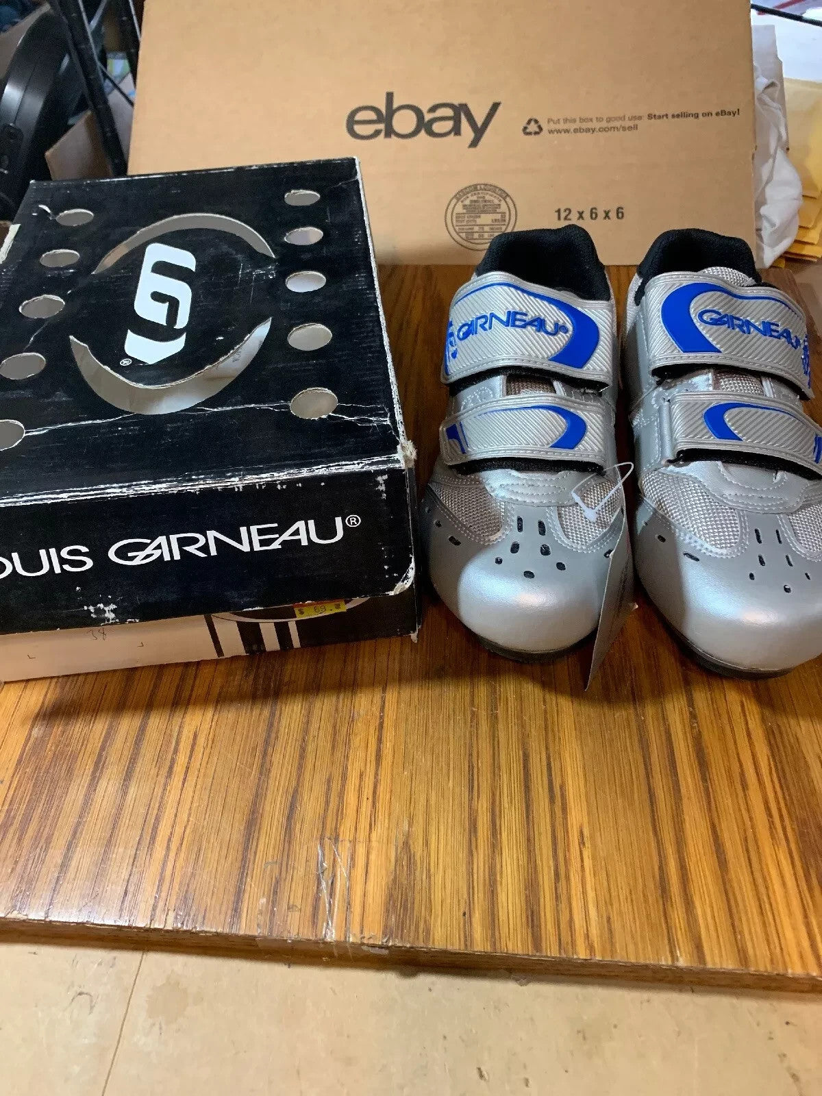 Louis Garneau Silver Cycling Shoes 39EU/7US