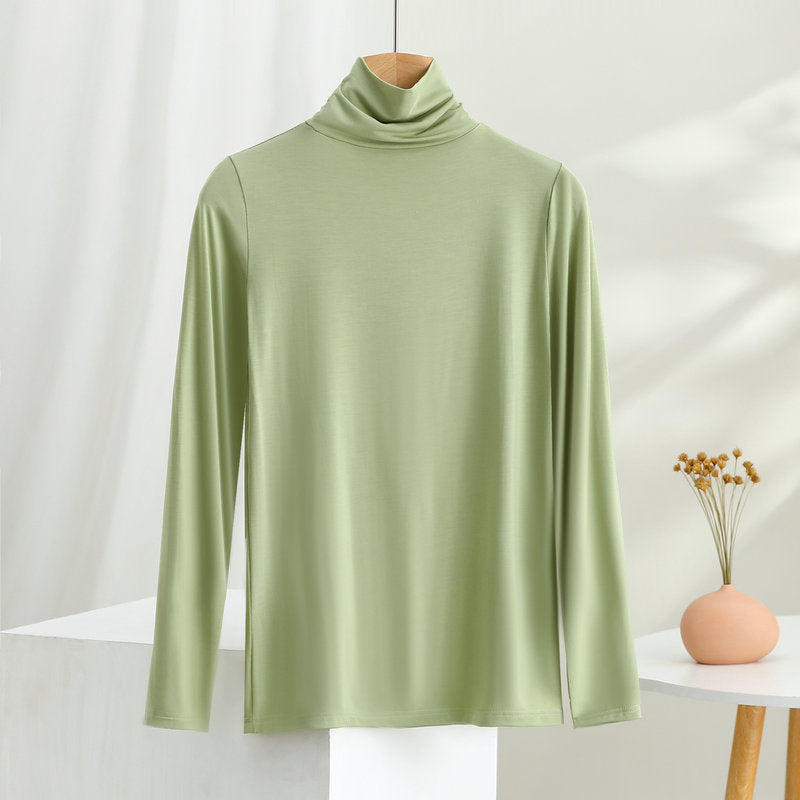 Haut de base printemps-été femme à encolure décontractée et empiècements, style seconde peau