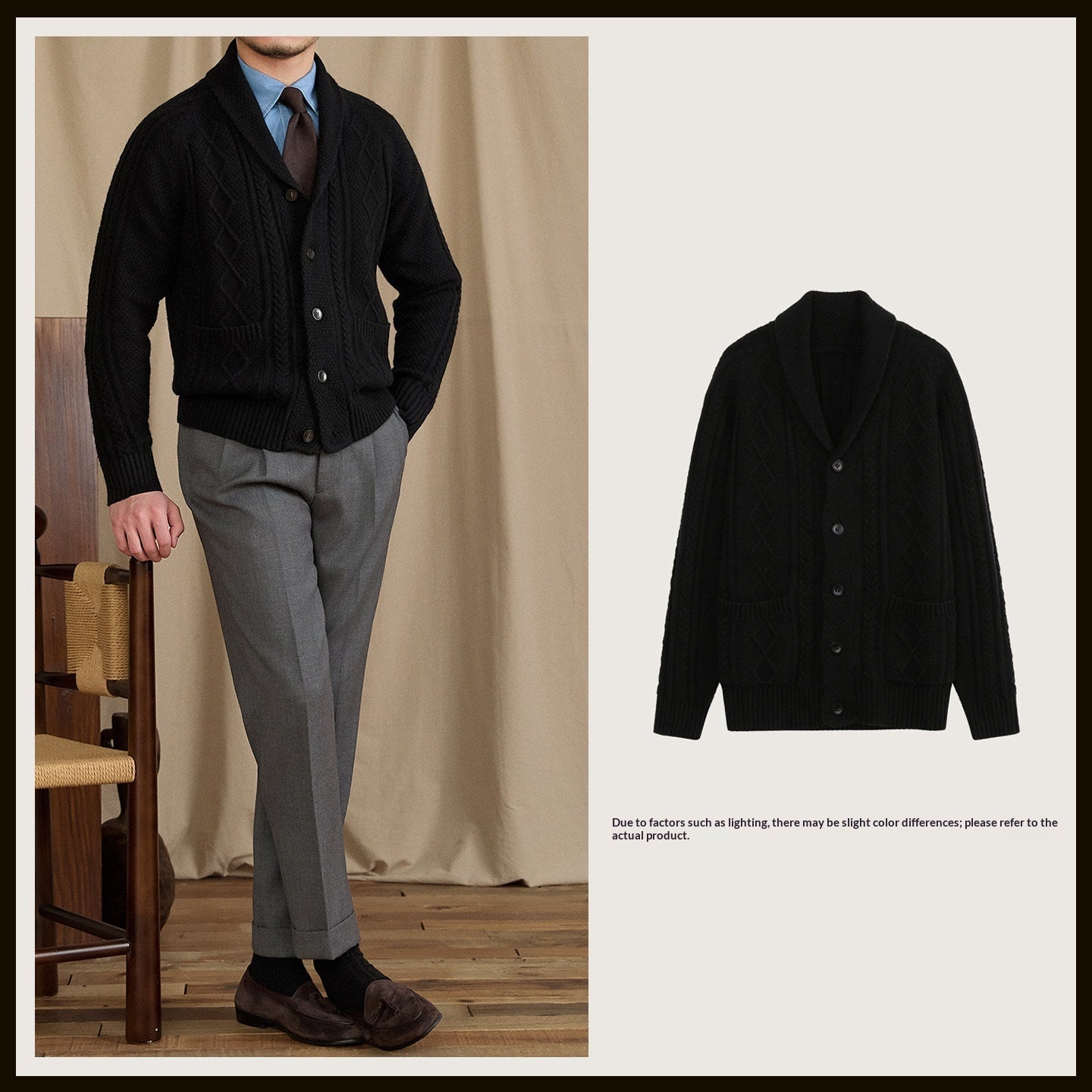 Thickened Casual Loose-fitting Solid-color Knit Base Top