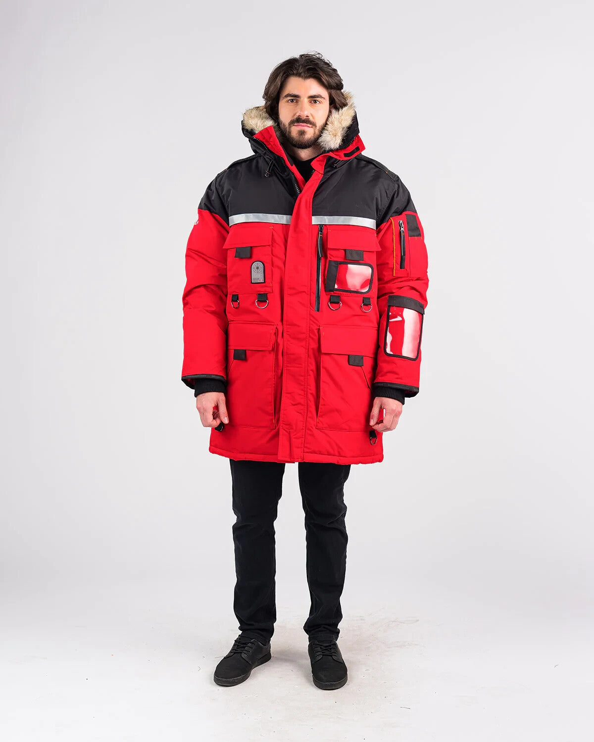 Outdoor Survival Canada OSC Mission Parka Unisex -60°C Down Parka RED Medium - ON DISPLAY