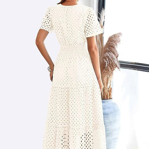 Robe de plage longue et fluide pour femme