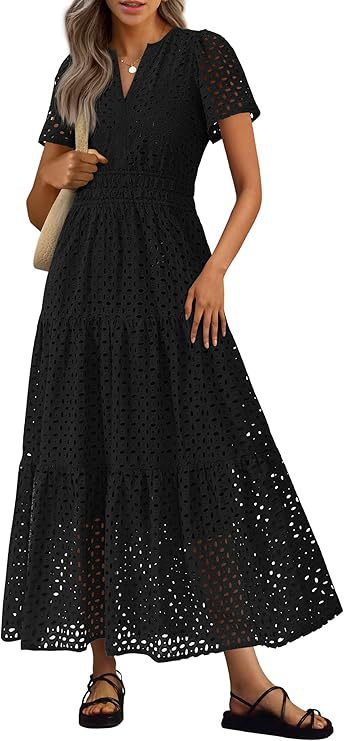 Women's Long Flowing Beach Vacation Dress