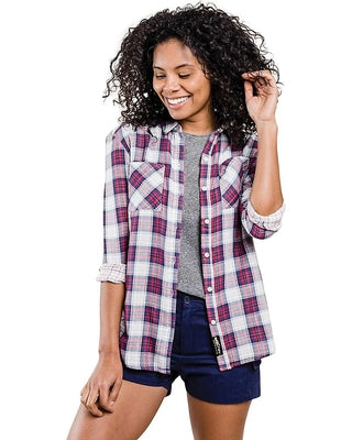 United By Blue Womens Stargrass Organic Cotton Plaid Shirts
