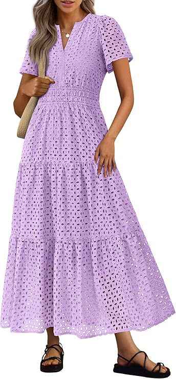 Women's Long Flowing Beach Vacation Dress