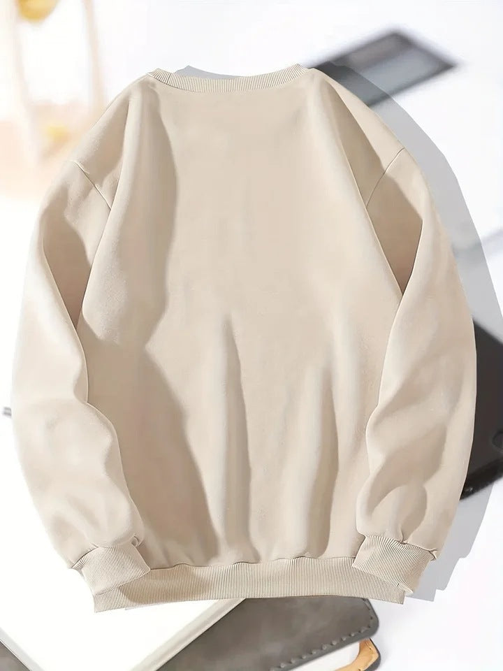 Mens Casual Loose Oversized Sweatshirt For FallWinter