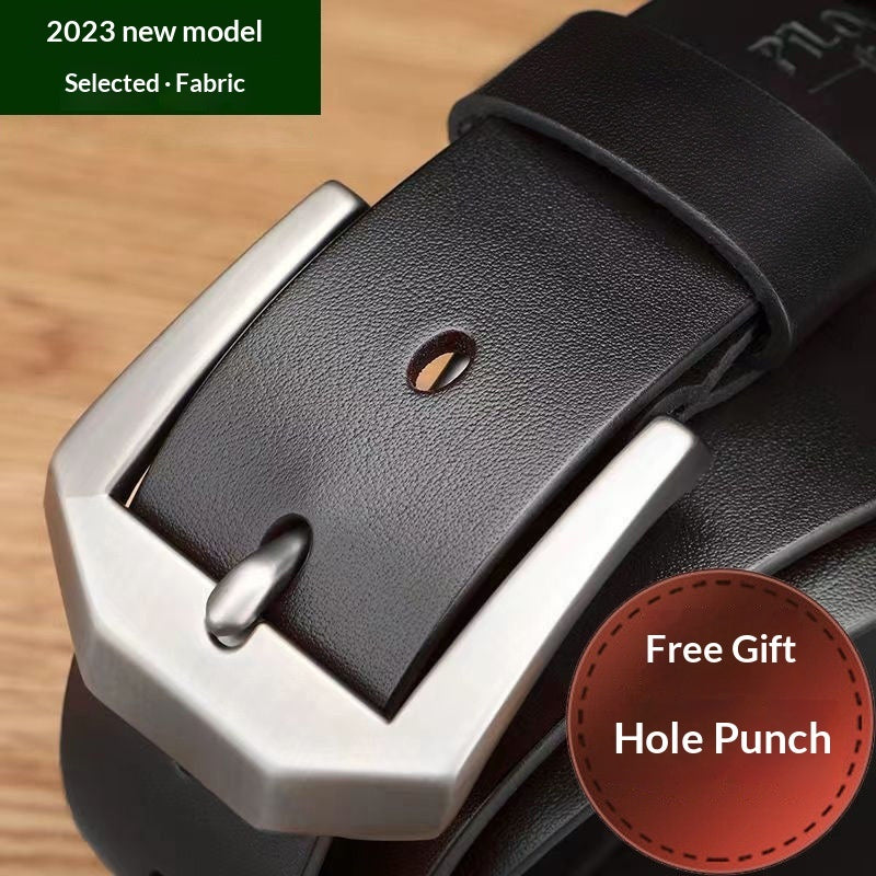 Ceinture en denim polyvalente pour homme, style décontracté chic