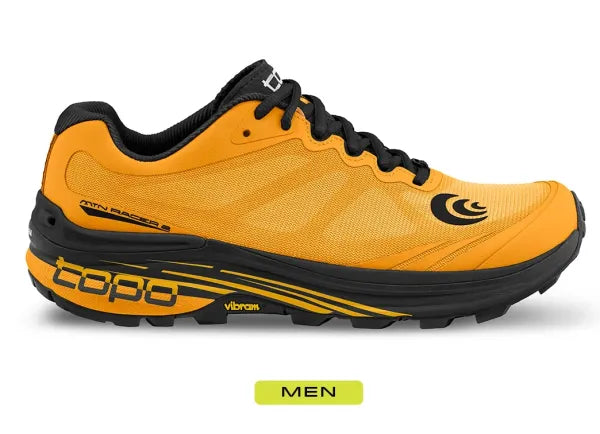 Topo Athletic Men's MTN Racer 2 Trail Running Shoes Size 12 US Mango/Black